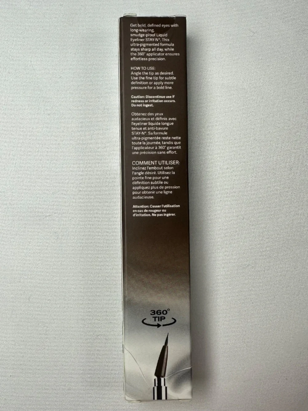 Sacheu STAY-N 02 Eye'm Crisp Liquid Eyeliner Long Lasting Vegan 0.025 fl oz BRN